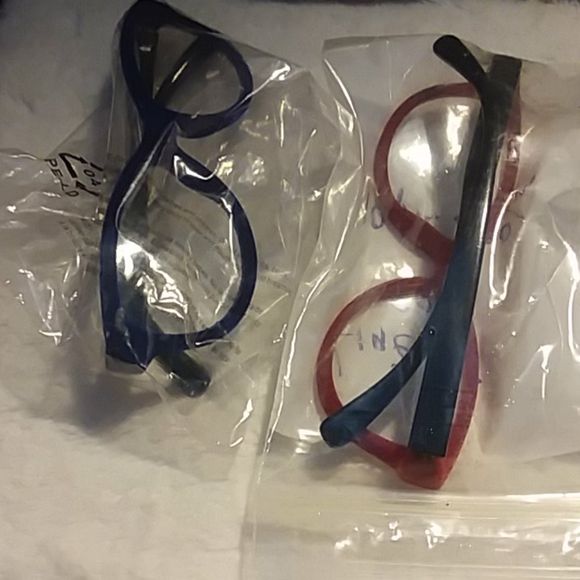 Red & Blue Velvet Reading glasses - Picture 11 of 11